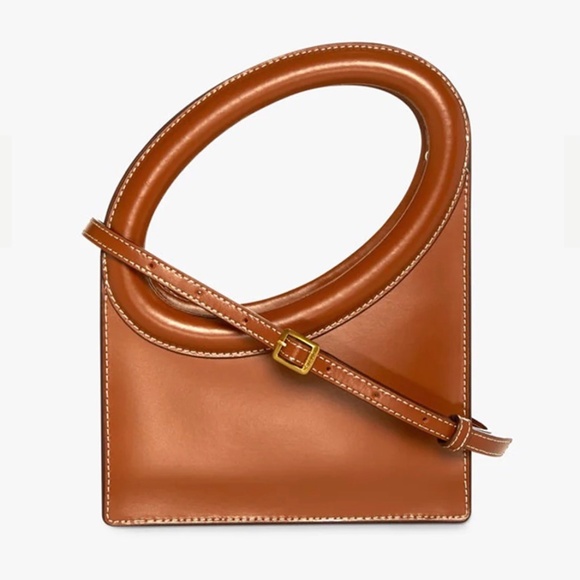 STAUD Tan Limone Leather Crossbody Bag - Picture 4 of 10